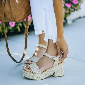 靴 YELLO Natura platform sandal style Chunky Yellow Sandals - Platform Sandals - Suede Sandals - Lulus